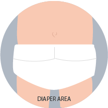 Diaper area